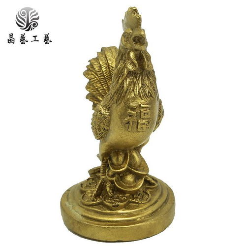 精品金钱公鸡铜器工艺品 风水摆件福鸡，化解烂桃花、促进姻缘
